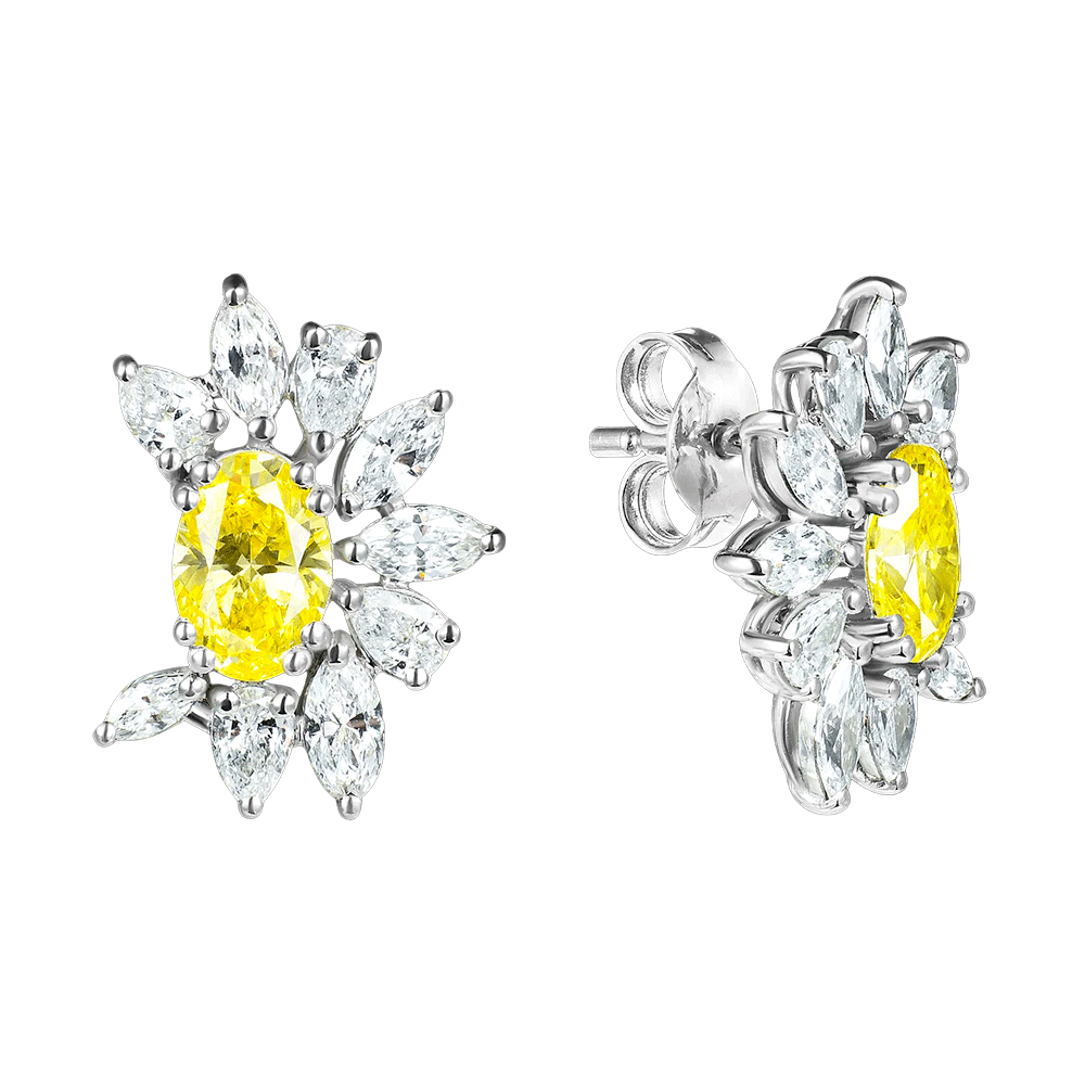 серьги Fancy Intense Yellow от студии Certain Diamonds Ольги Кигель