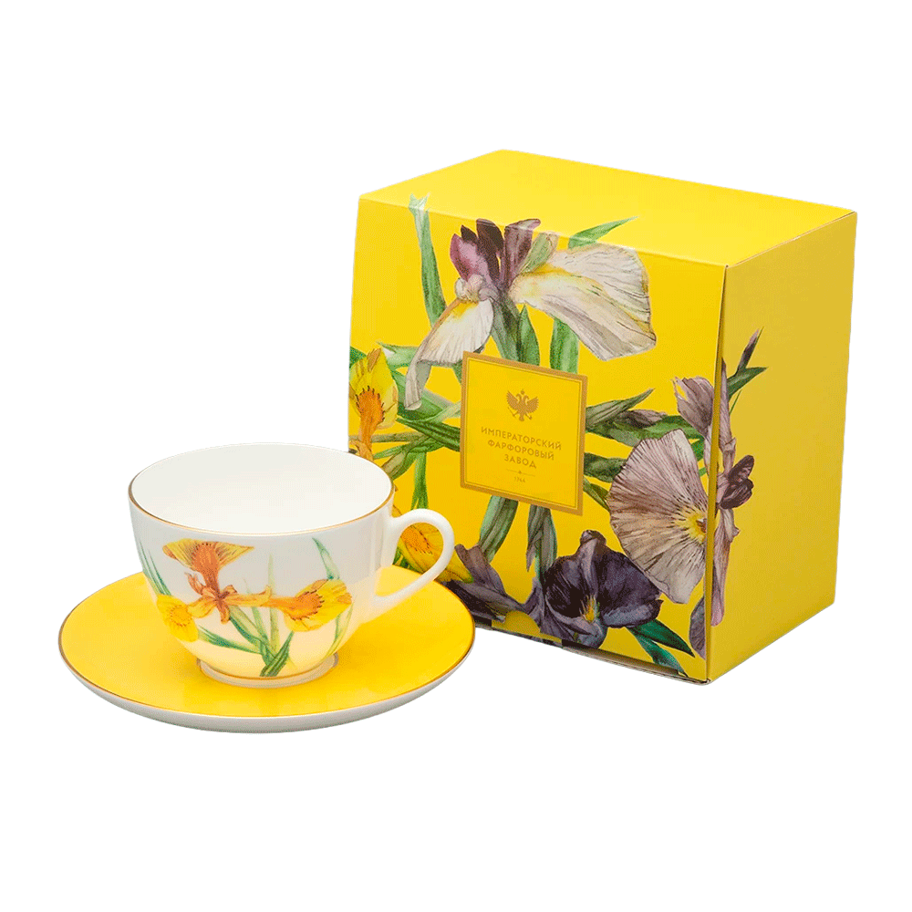 Чашка с блюдцем L’Art des Fleurs от Императорского фарфорового завода